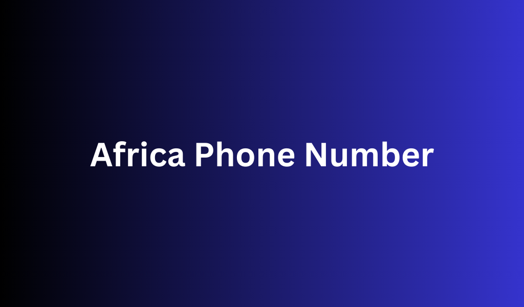 Africa Phone Number