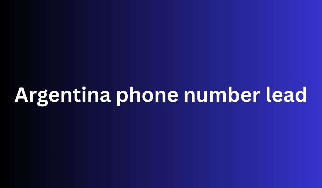 Argentina phone number lead