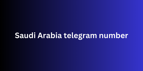 Saudi Arabia telegram number