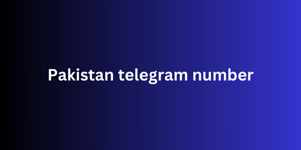 Pakistan telegram number