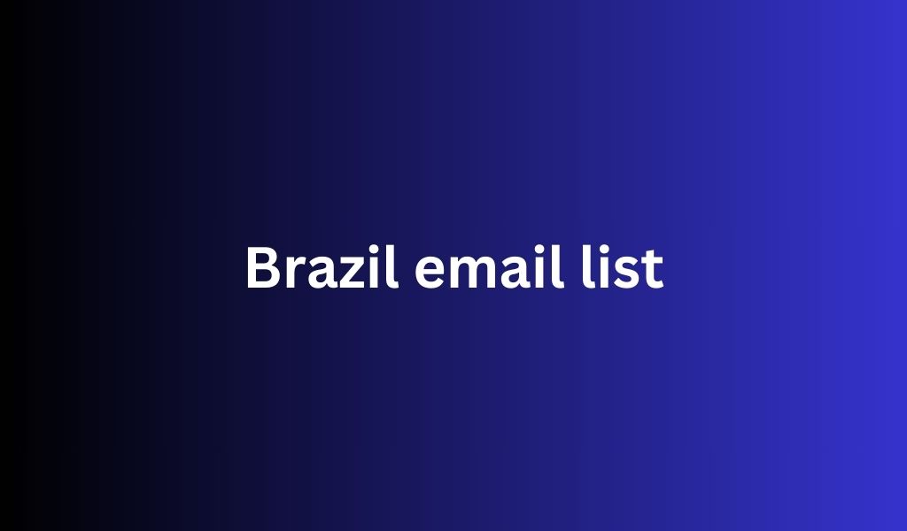 Brazil email list