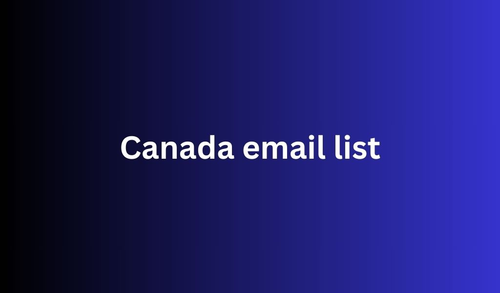 Canada email list