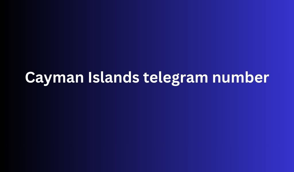 Cayman Islands telegram number