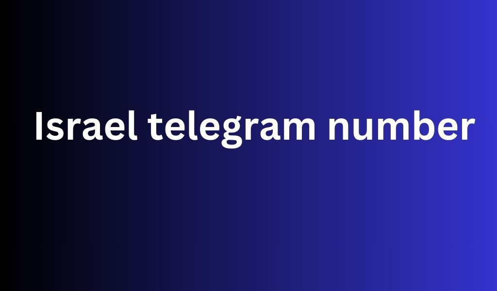 Israel telegram number