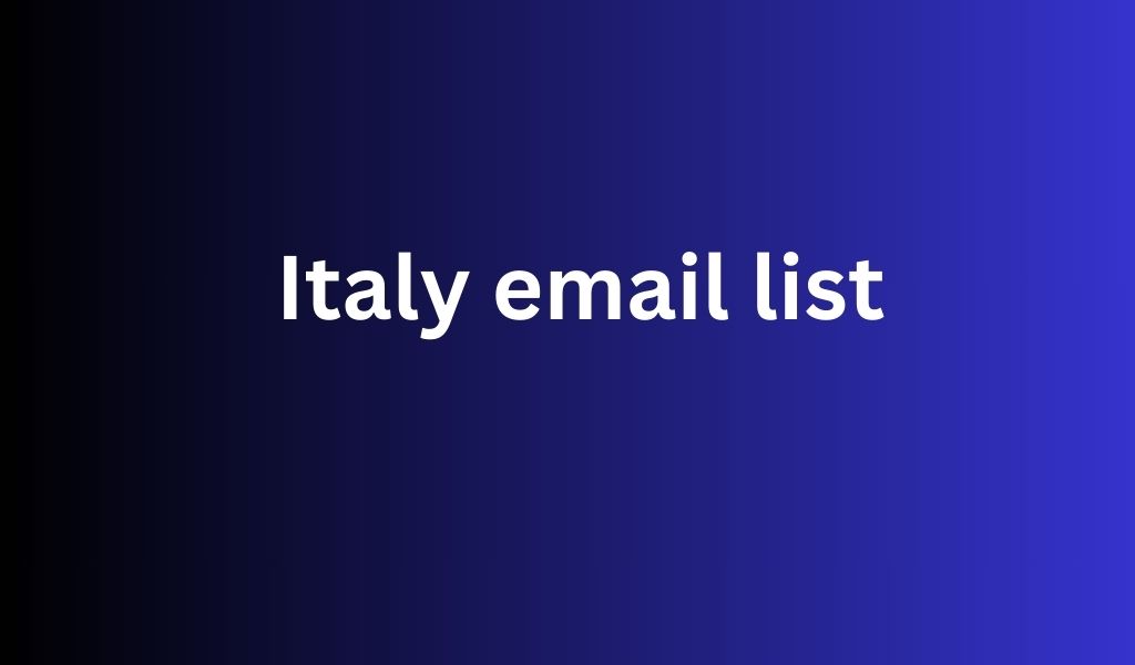 Italy email list