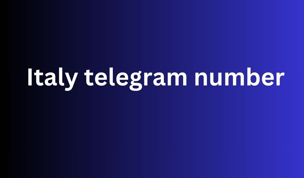 Italy telegram number