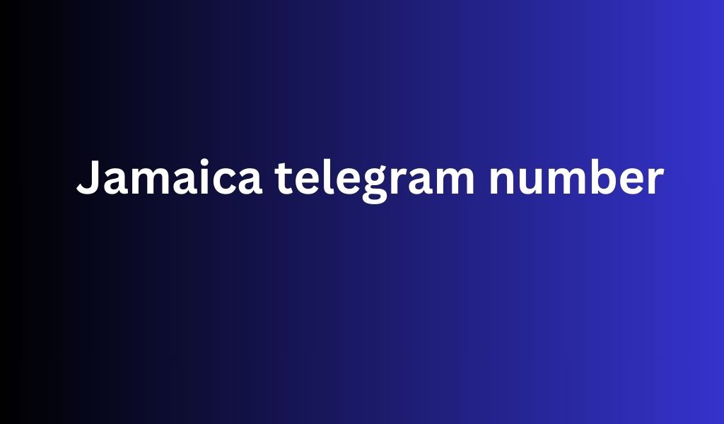 Jamaica telegram number