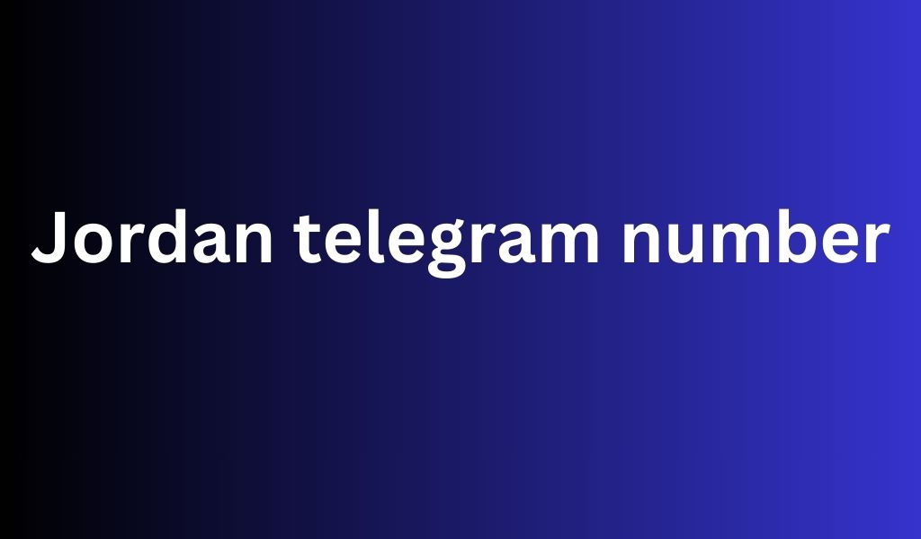 Jordan Telegram Number