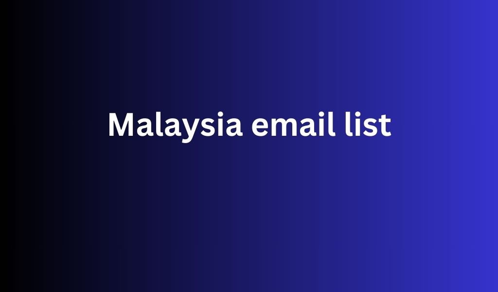 Malaysia email list