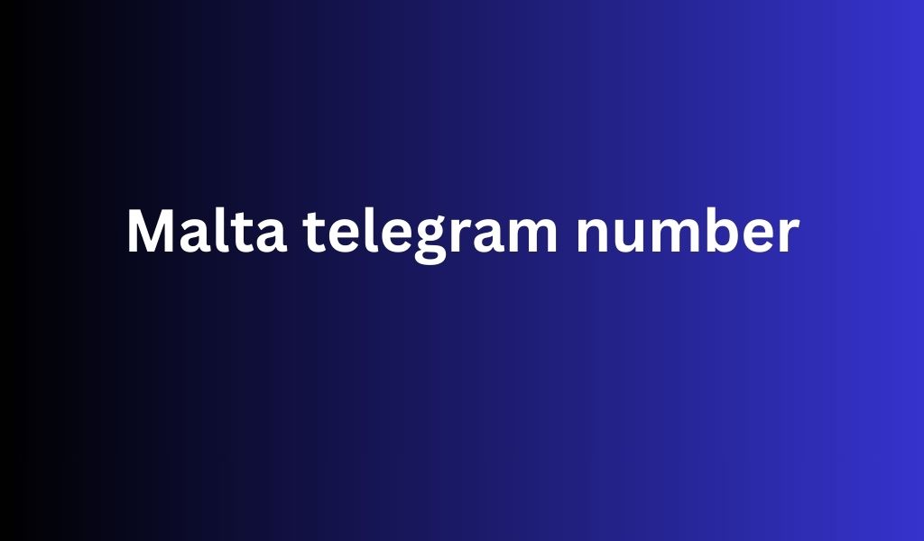 Malta telegram number