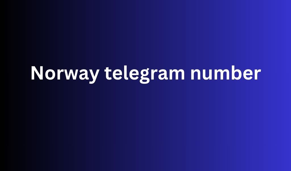 Norway telegram number