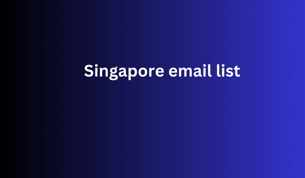 Singapore email list