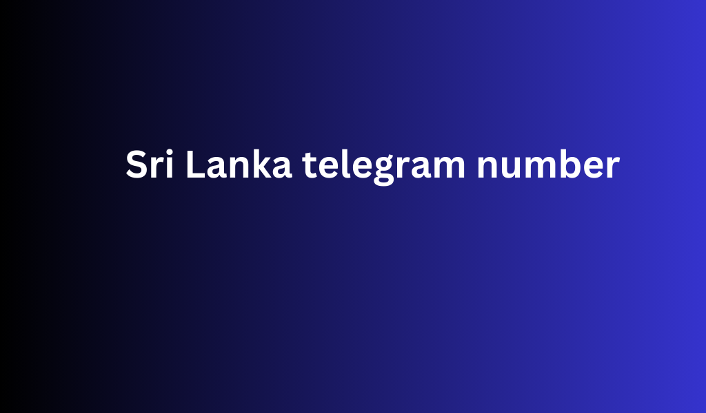 Sri Lanka Telegram Number