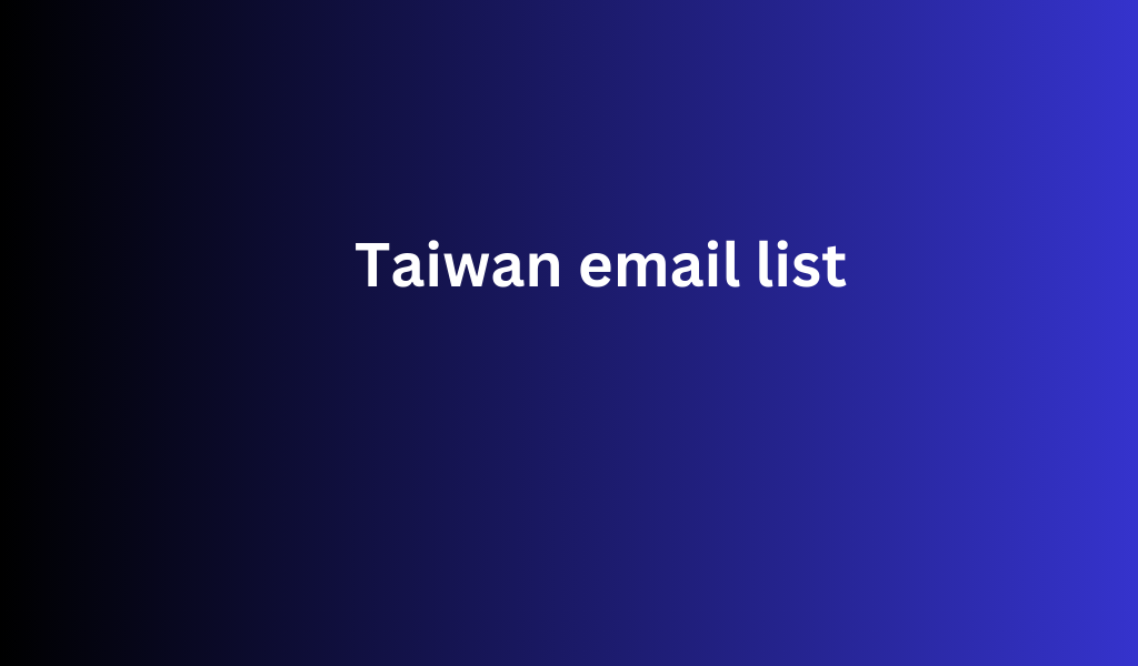 Taiwan Email List