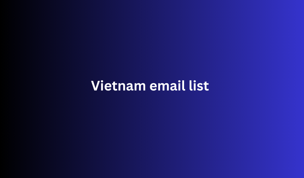 Vietnam email list